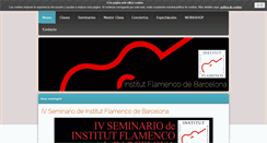 Desktop Screenshot of institutflamenco.com
